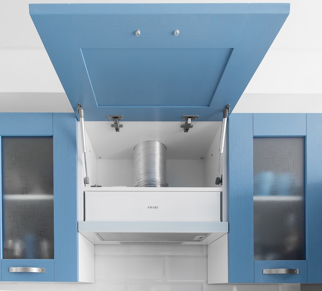 Kuchnia w niebieskim odcieniu